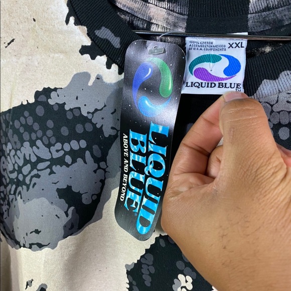 Vintage Liquid Blue Chris Pinkerton Skull Tee - Picture 8 of 8